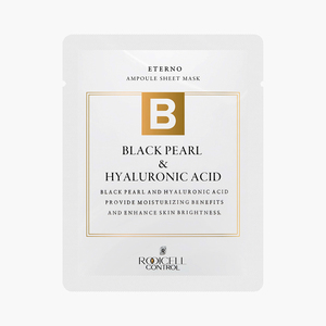 [ROOICELL] Masque en tissu Eterno Black Pearl & Acide Hyaluronique Soin Coréen 25ml 10 Masques Hydratants en Tissu - Product Image 1