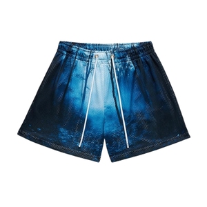 High Quality Mesh Fabric Athletic Fitness Shorts 100% Polyester Gym Workout Mesh Shorts Men's Breathable Mesh Athletic Shorts - Product Image 1