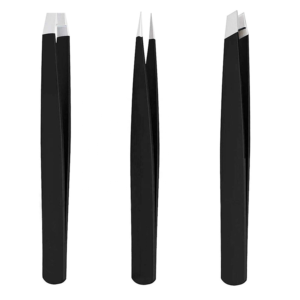Ensemble de 5 outils professionnels pour le soin des sourcils avec pinces, ciseaux et étui en cuir PU pour kit de beauté et de voyage - Product Image 1