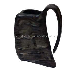 Taza de Cuerno Ecológica de la Mejor Calidad, Taza para Beber de Cuerno Genuino, a Prueba de Fugas, con Tapa Deslizante, para Decoración de Fiestas en Casa y Bares, Venta de Exportación - Product Image 4