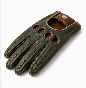 Gants de conduite classiques en cuir pour hommes et femmes, à doigts entiers, compatibles écran tactile, antidérapants, respirants, extensibles, décontractés, de haute qualité - Product Image 2