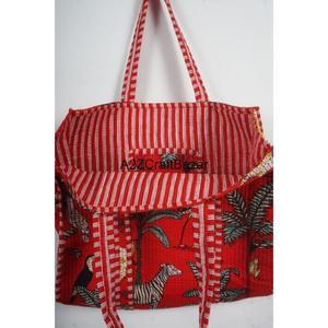 Bolso de Playa de Hombro con Asa Larga de Algodón a Rayas Hecho a Mano para Mujer - Diseño Bohemio Indio Ecológico de Gran Capacidad - Product Image 6