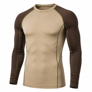 Long Sleeve Fitness Wear OEM Service High Quality Breathable Eco-Friendly <b>Men's</b> Rash Guard <b>Swim</b> <b>Shirt</b> <b>Shirt</b> Quick Dry - Product Image 1