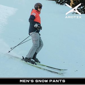 Pantalones de Esquí Rojos para Hombre Arctex, Impermeables, con Aislamiento Sintético, Cierre de Botones y Logotipo Frontal - Product Image 5