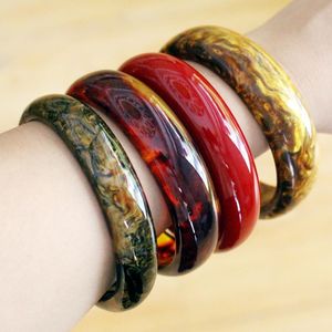 Resin Bangle Bracelet Inner Diameter Handmade Colorful Bangle, Minimalist Jewelry <b>Gift</b> for Her Aesthetic Resin Jewelry - Product Image 6