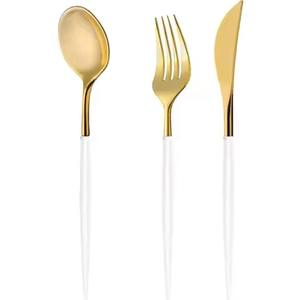 Ensemble de couverts en métal pour table de restauration, cuillère et fourchette, pour table à manger, cuisine, service de dîner - Product Image 5