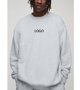 Sweat-shirt streetwear personnalisé à imprimé 3D en relief, coupe décontractée, manches longues, séchage rapide, doublure polaire, hiver, sans capuche - Product Image 5