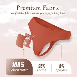 Tangas de Fábrica Directa para Mujer, Tejido Suave, Transpirable, Elástico, Cómodo para Uso Diario, Agradable para la Piel, Venta al por Mayor - Product Image 6
