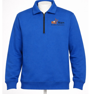 เสื้อสเวตเชิ้ตครึ่งซิป ผ้าฟลีซ คอโอ ปักโลโก้ด้านหน้า ผ้าฝ้าย 100% ระบายอากาศได้ดี - Product Image 2