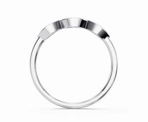 Anillo Minimalista con Diamantes, Oro Sólido de 9KT, 14KT, 18KT, Oro Amarillo, Rosa y Blanco, Joyería Fina, Anillo con Diamantes Pequeños para Uso Diario, para Mujer - Product Image 4