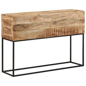 Mesa Consola de Madera de Mango Marrón Sólido, Estilo Rústico con Belleza Natural - Product Image 1