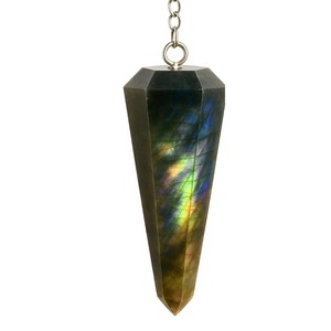 <b>Top</b> Selling Labradorite <b>Crystal</b> Pendulum Conical Shape Polished Carving Beautiful Dowsing Tool Energy Healing Wholesale - Product Image 4