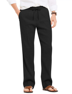 100% Cotton Baggy <b>Work</b> <b>Trousers</b> Wide Leg Men's Pants Zipper Fly Multi Pocket <b>Elasticated</b> Waist Boys Black <b>Work</b> Mens Blue Sweat - Product Image 2