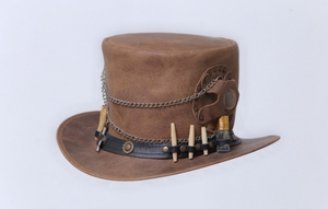 Chapeau de cowboy en cuir véritable fait main, style western, pour ranch, équitation, rodéo, extérieur, mode, à large bord, qualité supérieure - Product Image 6