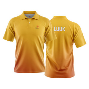 High Quality Anti Wrinkle Custom Printed Front Logo Short Sleeve Men's Polyester/Cotton Knitted Polo Shirts for <b>Coaches</b> - Product Image 4