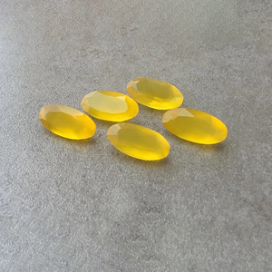 Calcedoine facettée de qualité AAA+ en forme ovale grande taille, pierre précieuse calibrée, effet optique étoilé, origine Rajasthan, pour la joaillerie - Product Image 3