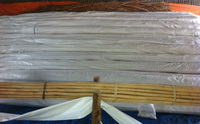 Estera de material de ratán artificial retardante de PVC hoja de tejido de ratán sintético para producto de techo agrícola
