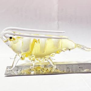 งานประติมากรรมรูปสัตว์แก้วรูปกุ้งหลากสีสัน ตกแต่งบ้านสไตล์ไต้หวัน ปรับแต่งได้ - Product Image 1