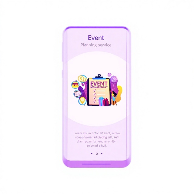 Professional Event Management Mobile App Development | Smart Event Planning Solutions Stock Internet Version Multi-language