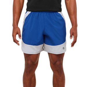 กางเกงกีฬาผู้ชายทรงสลิมฟิต 7 นิ้ว รุ่น Mens Sport 25 Block น้ำหนักเบา เหมาะสำหรับออกกำลังกาย ฟิตเนส สีฟ้าอ่อน สีเทาอ่อน - Product Image 1