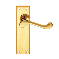 COSHIK EXPORTS Juego de Manijas de Puerta de Latón Sólido, Instalación con Tornillos, Alta Resistencia, 1 Año de Garantía, Diseño Tradicional para Puertas