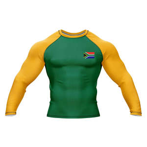 BEST Tran Sports Short <b>Sleeve</b> MMA Rash Guard-Customized Color/Size Breathable Comfortable Customized Logo OEM Service for Men - Product Image 1