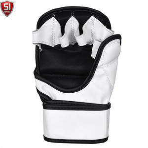 Gants de sparring MMA de haute qualité, sur mesure, en cuir PU, antidérapants, avec sangle de poignet réglable, fermeture auto-agrippante, pour adultes - Product Image 6