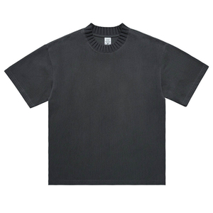 เสื้อยืดคอกลมสีเทาชาย คอตตอน แขนสั้น รับผลิตแบบ OEM ODM ขายส่ง พร้อมสกรีนโลโก้ตามสั่ง จำหน่ายจำนวนมาก - Product Image 5