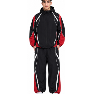 <b>Men</b> Nylon Tracksuit Breathable Athletic Wear Windbreaker <b>Jacket</b> and Pants Custom OEM ODM Supplier <b>Men</b> Nylon Tracksuit - Product Image 1
