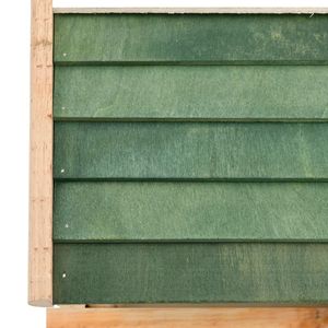 Comedero para Pájaros de Madera de Abeto Sólido, 13.8 x 11.6 x 8.3 Pulgadas, Verde y Ecológico, Accesorios para Pájaros - Product Image 4