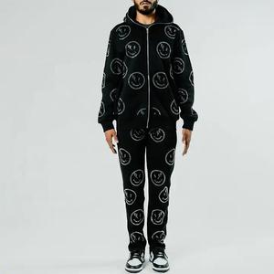 Survêtement imprimé de Noël pour homme, à capuche, long, en polyester, décontracté, pour l'hiver, avec motif flocon de neige et nœud - Product Image 4