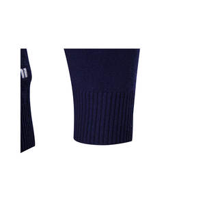 Sweat-shirt texturé premium pour homme |   Pull-over géométrique à trois panneaux vert émeraude et bleu marine, vêtement de sport urbain pour la salle de sport et l'entraînement, col en V - Product Image 5