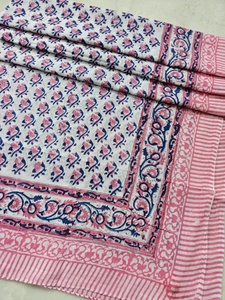 Sarong pareo drapé léger réversible en coton 100% doux, imprimé floral, fait main, de qualité supérieure, respectueux de l'environnement - Product Image 6