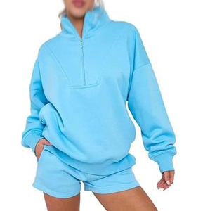 Chaqueta con cremallera completa y pantalones deportivos ligeros, transpirables, reversibles, negros, lisos, informales, para fitness, uso diario de mujer, con puños, para otoño - Product Image 4