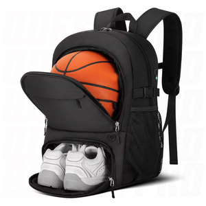 Customized Large Sports Backpack with Ball <b>Holder</b> and <b>Shoe</b> Compartment Waterproof Polyester Sports Equipment Bag Heavy Duty - Product Image 1