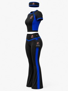 Women Summer Yoga Set with Comfortable Top Stretch Leggings & <b>Headband</b>-Quick Dry Breathable Fabric for Fitness & Daily Wear - Product Image 6