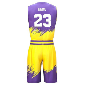 Uniformes de Baloncesto Transpirables de Verano, Fabricación Profesional, Nuevo Diseño, Sublimación Personalizada OEM, Secado Rápido - Product Image 3
