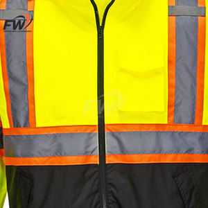 Vêtements de travail haute visibilité pour hommes, veste de travail réfléchissante de sécurité, veste d'hiver de chantier - Product Image 5