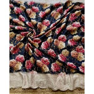 Pañuelo y Chal Étnico de Diseño, Sari para Fiestas con Bordado de Hilos - Product Image 2