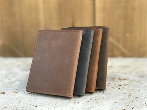 Custom Genuine Leather <b>RFID</b> <b>Blocking</b> Short Lightweight High Quality Men's Card Holder <b>Wallet</b> Slim - Product Image 6