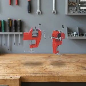 Étau de banc à Base fixe de verrouillage de roulement de précision manuel robuste de haute qualité en fonte chromée Machine d'étau pour bébé utilisée - Product Image 4