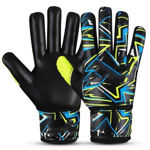 ถุงมือผู้รักษาประตูแบบมืออาชีพ Super Soft Grip ขนาด 4 มม. ปิดด้วยแถบตีนตุ๊กแก ทรง Negative Cut สำหรับผู้รักษาประตูมืออาชีพ ผลิตจากยางลาเท็กซ์เยอรมัน - Product Image 4