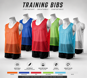 Chalecos de Entrenamiento de Fútbol Personalizados Premium, Chalecos de Práctica de Malla, Uniformes Deportivos OEM para Clubes, Entrenadores, Escuelas y Mayoristas - Product Image 1