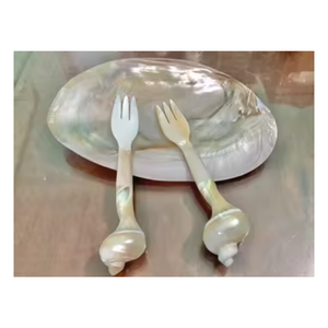 Mother of Pearl Seashell <b>Spoon</b> Handmade in Vietnam Luxury <b>Serving</b> <b>Spoon</b> Decorative Dining Tableware Supplier - Product Image 3