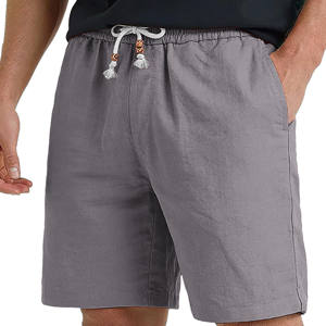 Pantalones cortos de algodón 100% para hombre, estilo hip hop, personalizados, 420 g/m², lavados con efecto stone wash, con cordón ajustable, para correr al aire libre. - Product Image 5