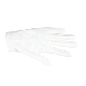 Gants de golf en cuir véritable avec sangle de poignet réglable, respirants, pour le sport et l'extérieur, ajustement unisexe, patch logo blanc, fermeture à enfiler - Product Image 4