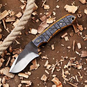 Couteau EDC à lame fixe personnalisé Nordic Forge, fourreau Pancake, 6 pouces, lame pleine longueur, pour le désossage, le camping, la chasse, acier 12c27, qualité industrielle - Product Image 2