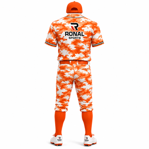 Maillot de baseball personnalisé en polyester, uniformes de baseball par sublimation, maillot et pantalon de softball pour hommes à séchage rapide, ensemble 2 pièces pas cher - Product Image 2