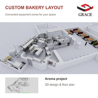 Ensemble complet d'équipements de boulangerie commerciale GRACE Chine pour la production de pain et de pâtisseries