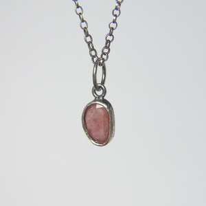 ชุดเครื่องประดับพลอยแซฟไฟร์สีชมพูทรงโรสคัท เงินแท้ 925 สำหรับงานหมั้น ของขวัญสำหรับผู้หญิง - Product Image 4